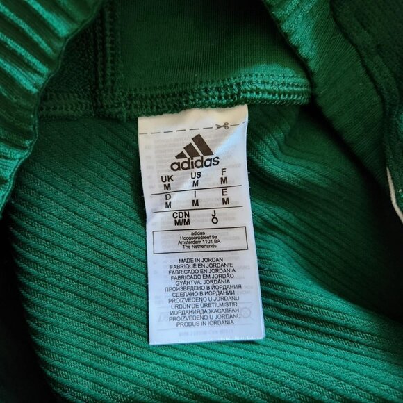 Adidas men's green & white football shirt  Sz M NWOT practice jersey workout - Picture 4 of 7